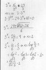 Equazioni esponenziali e logaritmiche: [math]{3}^{x}+\frac{6}{{3}^{x}}=\frac{29}{{3}}[/math]