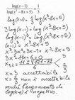 Equazioni esponenziali e logaritmiche: [math]\frac{{ \log{{\left({x}-{1}\right)}}}}{ \log{{\left({x}^{3}-{8}{x}+{5}\right)}}}=\frac{1}{{3}}[/math]