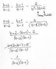Espressioni letterali: (b+2)/(b-2)-(b+1)/(b-1)-2/(b^2-3b+2)