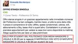 Annuncio shock per stanza in affitto: coinquilini del sud solo con voti alti