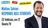 #MeetMillennials, Matteo Salvini parla ai ‘nuovi elettori’ su Skuola.net