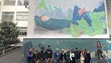 Torino, realizzato un murales assorbi-smog al Liceo Volta