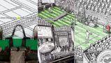 Un artista ricrea il campo di Wimbledon usando solo una macchina da scrivere