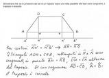 Dimostrare che, se le proiezioni dei lati di un trapezio sopra una retta parallela alle basi sono...