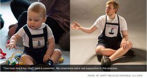 Ragazzo di 23 anni si veste da principe George per una settimana