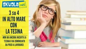Tesina di maturità last minute: 3 su 4 in alto mare