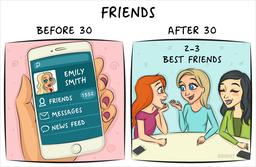 Com'è la vita PRIMA e DOPO i 30 anni