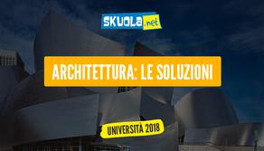 Soluzioni test ingresso Architettura 2017