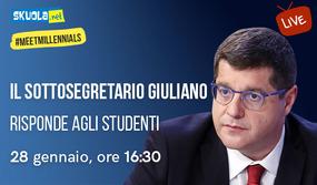 Alternanza, scuola del futuro e ITS: il sottosegretario Giuliano risponde agli studenti!