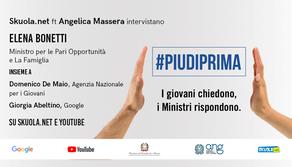 #Piudiprima: i giovani chiedono, i Ministri rispondono – Skuola Tv con la Ministra Elena Bonetti e Angelica Massera