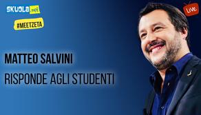 Matteo Salvini risponde agli studenti su Skuola.net - #MeetZeta