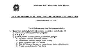 Soluzioni test Veterinaria 2021: le domande e le risposte ufficiali del MUR