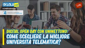 Digital Open Day con UNINETTUNO “Come scegliere la migliore Università telematica?” - Live 22 settembre ore 16:00