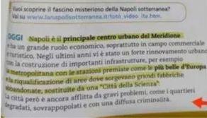 Per il libro di testo "quartieri degradati, sovrappopolati e con una diffusa criminalità" a Napoli: è polemica