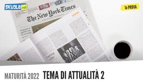 Prima prova Maturità 2022 tema attualità 2: i social network