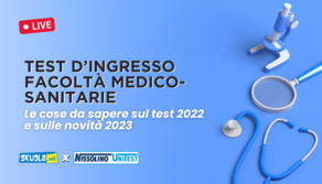 Test di ingresso area sanitaria 2022: graduatorie, scorrimenti e le novità in arrivo - Live il 12 settembre 2022 ore 16:00