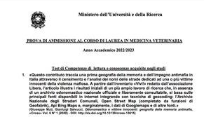 Le soluzioni test di Veterinaria 2022: domande e risposte corrette del Mur