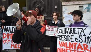 Valditara e preside di Firenze, scoppia la reazione degli studenti: "Valditara dimettiti"