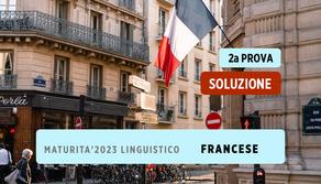 Linguistico soluzione seconda prova Maturità 2023 Francese