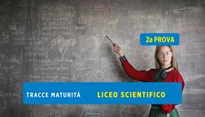 Traccia seconda prova maturità 2023 Liceo scientifico Matematica
