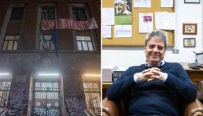 Il preside che dorme nella scuola occupata