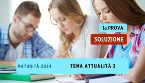 Soluzione Maturità Prima Prova 2024, Tema di attualità 2 su "Profili, selfie e blog"
