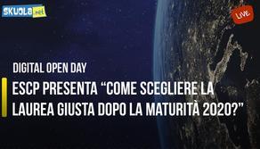 Digital Open Day | ESCP presenta “Come scegliere la laurea giusta dopo la Maturità 2020?”