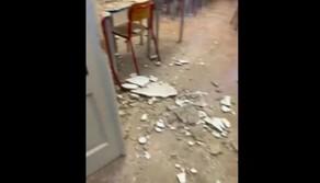 Cade intonaco in classe, ferita una studentessa di 18 anni