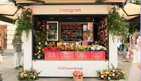 Instagram inaugura il primo Flower Kiosk, l'iniziativa per sensibilizzare sull'uso consapevole dei social