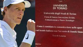 Sinner diventa protagonista di una tesi di laurea: 'Grazie a lui non esiste più solo il calcio'