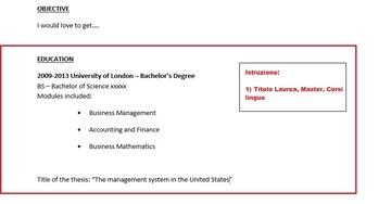 Curriculum in inglese: 8 passi per una giusta stesura