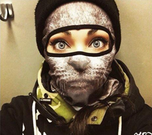 L'ultima moda sulle piste da scii: la Ski Mask da animale!