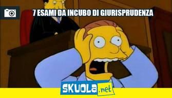 7 esami da incubo a Giurisprudenza