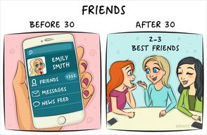 Com'è la vita PRIMA e DOPO i 30 anni