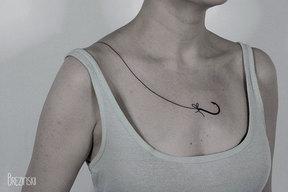 Tatuaggi minimalisti e clamorosi di Ilya Brezinski