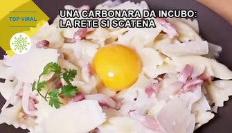 Una carbonara da incubo: la rete si scatena