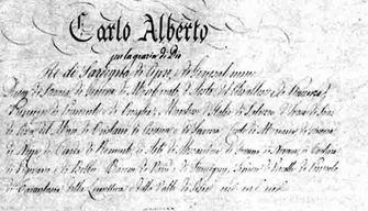 Statuto Albertino - Che cos'è e descrizione del testo giuridico del 1848