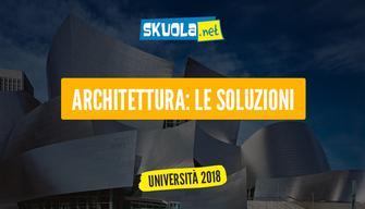 Soluzioni test ingresso Architettura 2017