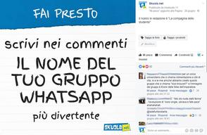 I nomi dei gruppi WhatsApp più divertenti della rete