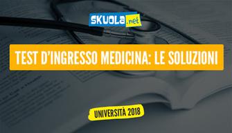 Soluzioni test ingresso medicina 2017