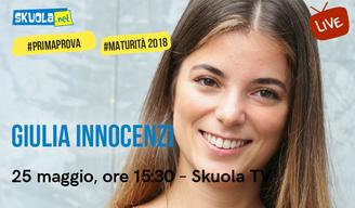 Maturità 2018, la #PrimaProva secondo Giulia Innocenzi