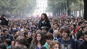 Studenti in piazza contro la guerra in Siria: annunciate occupazioni