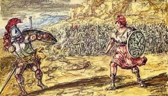 Parafrasi Iliade: duello Paride, Menelao