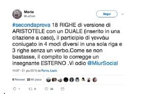 Seconda prova Maturità 2018: commissario esterno + Aristotele = combo mortale al Classico