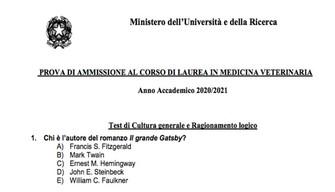 Soluzioni test Veterinaria 2020: domande, risposte, risultati