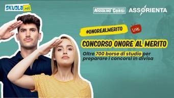 “Onore al Merito”: la borsa di studio che ti aiuta a superare i concorsi in divisa - Live con AssOrienta il 25 marzo alle 15:30