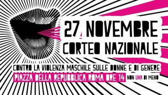 Manifestazione contro la violenza di genere il 27 novembre a Roma: tutte le informazioni