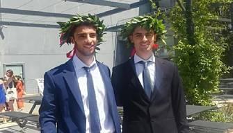 Alberto e Davide, i due gemelli si sono laureati in Medicina con 110 e lode