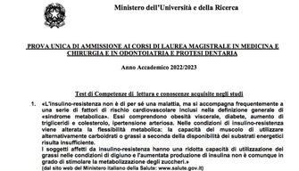 Le soluzioni test di Medicina 2022: domande e risposte corrette del Mur