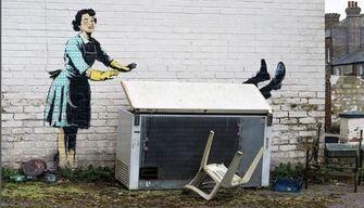 "Il mascara di San Valentino", cosa significa l'ultima opera di Banksy